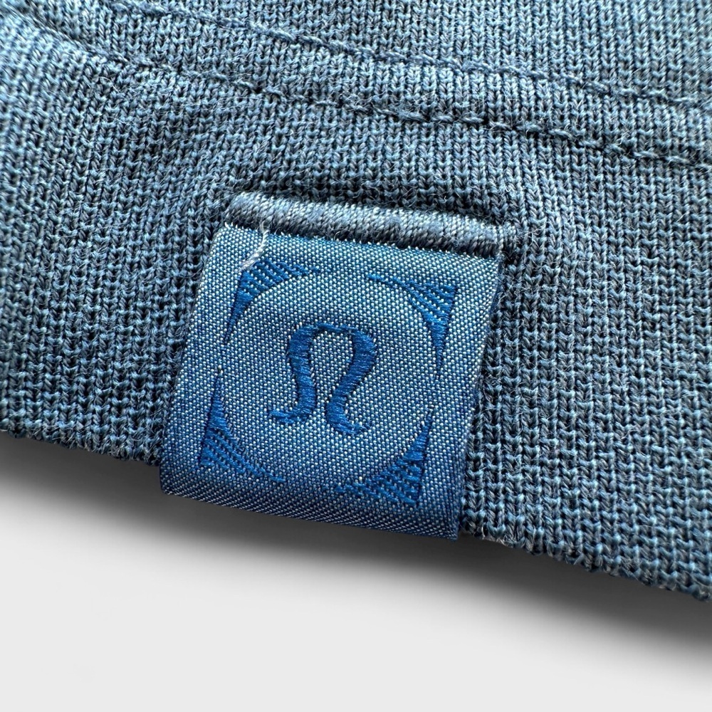Lululemon Men’s Tech Pique Polo Shirt Medium Blue Live In Practice Performance - Picture 4 of 11